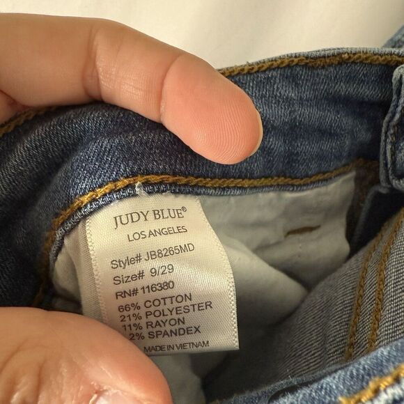 Judy Blue Skinny Fit Jeans Women's 9 29 Medium Wash Blue Denim Cotton Blend - Picture 8 of 13